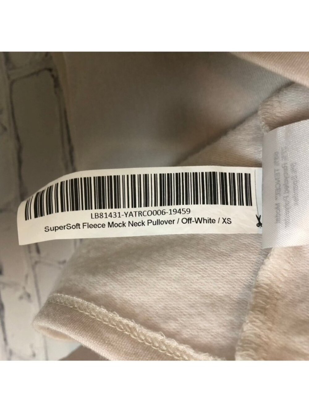 Quince SuperSoft Fleece Mock Neck Pullover Size XS Off-White - Picture 6 of 6
